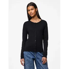 Pieces Pcnora Ls O-Neck Cardigan Schwarz S