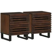VidaXL Nachttische 2 Stk. 40x34x46 cm Massivholz Mango
