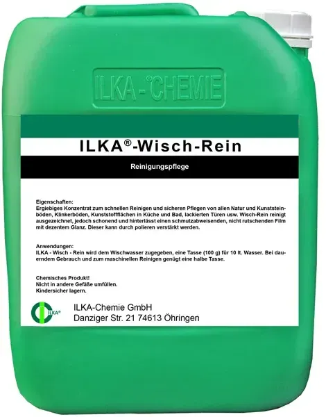 Steinpflege ILKA Wisch Rein 30 L für Natur-, Kunststein-, Klinkerböden, Kunststoffflächen