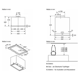 Bosch DLN56AC50 Lüfterbaustein 52 cm Edelstahl