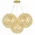 s.luce Atom 3-flg. 70 cm Rund Gold