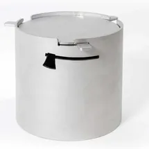 Axtschlag Räucherbox 9 x 8 cm Edelstahl Silber