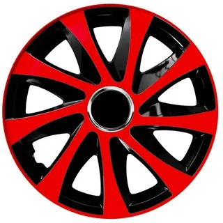 NRM Radzierblende Drift EXTRA schwarz/rot 16 Zoll 4er Set