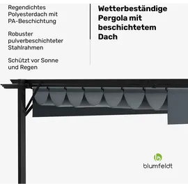 Blumfeldt Pergola 3 x 4 m Dunkelgrau