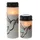 MARELIDA 2er Set LED Grablicht Grabkerze Taube in weiß/schwarz | Gr.: onesize