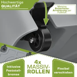 tillvex Schirmständer PAVERA Granit 37 Liter Grau