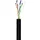 goobay 57198 CAT 5e Outdoor Netzwerkkabel, U/UTP, Schwarz