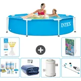 Frame Pool Rund - 244x51 Cm - 7-teilig  S136