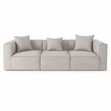 VCM Couch 3-Sitzer Hellgrau