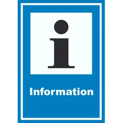 HB-Druck Information Schild A1 Rückseite selbstklebend