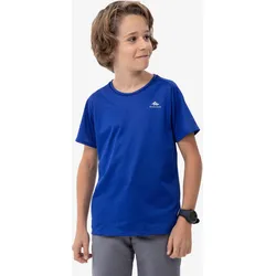 Wandershirt Kinder kurzarm Gr. 122–170 Bergwandern - MH500 dunkelblau Gr. 152 - 12 Jahre