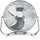 Brandson Windmaschine Retro-Design Bodenventilator 56 cm 200 W Silber