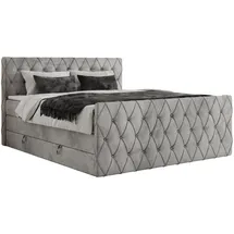 MKS Miren King Duo 180 x 200 cm H4 Hellgrau