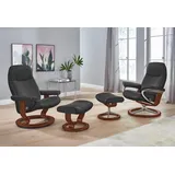 Stressless Stressless® »Garda«, (Set, Relaxsessel mit Hocker), mit Classic Base, Größe M, Gestell Braun