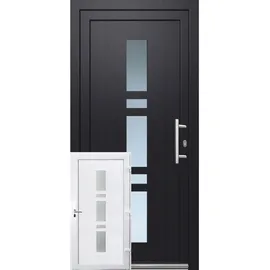 PANTO SMK 017 rechts 110 x 210 cm anthrazit/weiß
