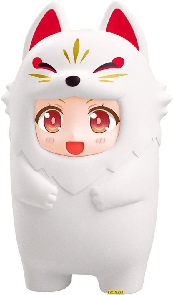 Good Smile Company Nendoroid More accessoire Kigurumi Face Parts Case pour figurines Nendoroid White Kitsune 10 cm