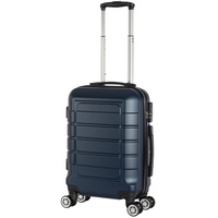 Cahoon - Hartschalen-Koffer Trolley Handgepäck Reisekoffer Kofferset 4 Rollen M-L-XL-Set 201 (dunkel-blau, Handgepäck)
