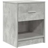 vidaXL Nachttisch mit Schublade Betongrau 40x34x50 cm