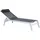 Beliani Gartenliege Sonnenliege 200 x 66 x 23 cm Schwarz