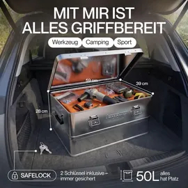 Trucky Aluminium Aufbewahrungsbox 50 l 1-tlg. silber