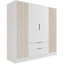 altdecor Kleiderschrank Nelia 200 x 200 x 51 cm Weiß/Artisan