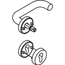 Hewi Halbgarnitur 111XAH22.130 VA XA 4-KT.8mm Schutzrosette