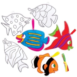 Tropische Fisch-Sonnenfänger (pro Set 10) Bastelsets