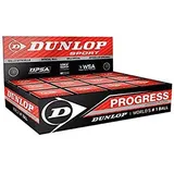 12x Dunlop Squash Balls "Progress" red