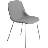 Muuto Fiber Side Chair, tube base, remix 133 / grau