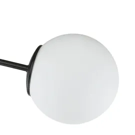 Licht-Erlebnisse Kugel Deckenlampe 2-flammig schwarz, weiß, Glas, Metall