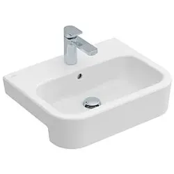 Villeroy & Boch Architectura Vorbauwaschtisch 419055R1 55 x 43 cm, mittleres Hahnloch durchstochen, mit Überlauf, weiß C-plus