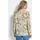 GOLDNER Hemdbluse mit floralem Muster Beige 46