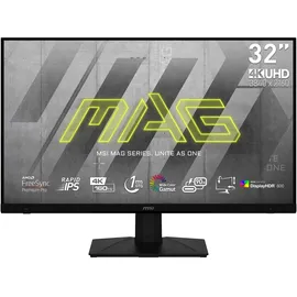 MSI MAG 323UPF – Gaming-Monitor 32 Zoll UHD – IPS-Panel 3840 x 2160, 160 Hz/1 ms, FreeSync Premium Pro, Verstellbarer Standfuß/VESA – DisplayPort 1.4a, HDMI 2.1 & USB Typ C