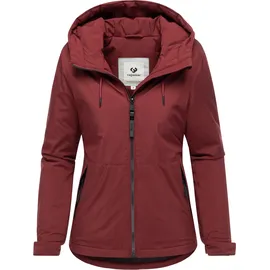 Ragwear Damen warme Wasserdichte Winterjacke mit verstellbarer Kapuze Bevin Warm YOUMODO Wine Red Gr. 4XL - 4XL