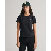 GANT Shield Regular Fit Kurzarm-T-Shirt Black XS