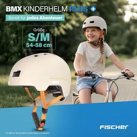 Fischer Fahrradhelm BMX Plus Power S/M weiß