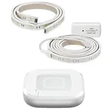 Homematic IP, LED Streifen, HmIP Set HmIP-HAP2 + HmIP-LSS + HmIP-LS1 (RGB, Weiss, 200 cm, Indoor)