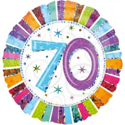 Folienballon 70. Geburtstag `Radinat Birthday`