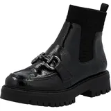 Rieker Damen 47573 Kurzstiefel Damenstiefel, Schwarz, 42 EU