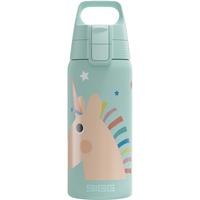 Sigg - Isolierte Trinkflasche Kinder - Shield Therm One - Für kohlensäurehaltige Getränke geeignet - Auslaufsicher - Spülmaschinenfest - BPA-frei - 90% recycelter Edelstahl - 0,5L