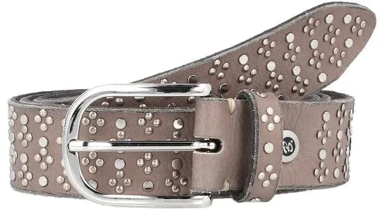 b.belt Nietengürtel Leder 95 cm braun