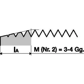 PROMAT Handgewindebohrersatz DIN 352 M3 x0,5mm HSS ISO2 (6H) 3tlg.PROMAT