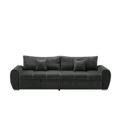 Sofa  Milada , schwarz , Maße (cm): B: 273 H: 89 T: 107