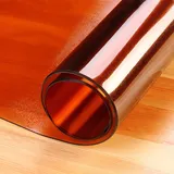 2mm Dick Transparente Tischdecken Tischfolie 90x180cm PVC Glasklar Folie Tischschutz Wasserdicht Tischschutzfolie Fettdicht,Für Esstisch Couchtisch Und Schreibtisch,Matte Texture Braun,Rechteck