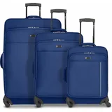 check.in Sevilla 4 Rollen Kofferset 3-teilig navy blue