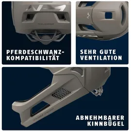ABUS YouDrop FF S 48-52 cm Kinder grau 2021