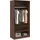 vidaXL Kleiderschrank 100x50x200 cm Braun Eiche-Optik