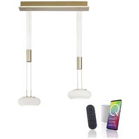 Paul Neuhaus LED Pendelleuchte aus Glas, Q Etienne Smart Home, CCT Lichttemperaturwechsel, höhenverstellbar, Fernbedienung...