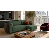 marpur Eckcouch Cord 2-Sitzer Grün