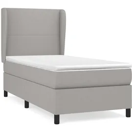 vidaXL Boxspringbett 100 x 200 cm Hellgrau